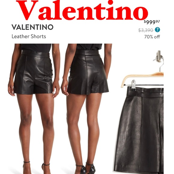 Valentino Leather Short - Picture 1 of 13
